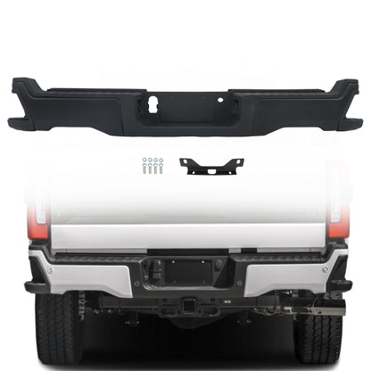 Black Steel Rear Bumper Assembly Replacement for F250 F350