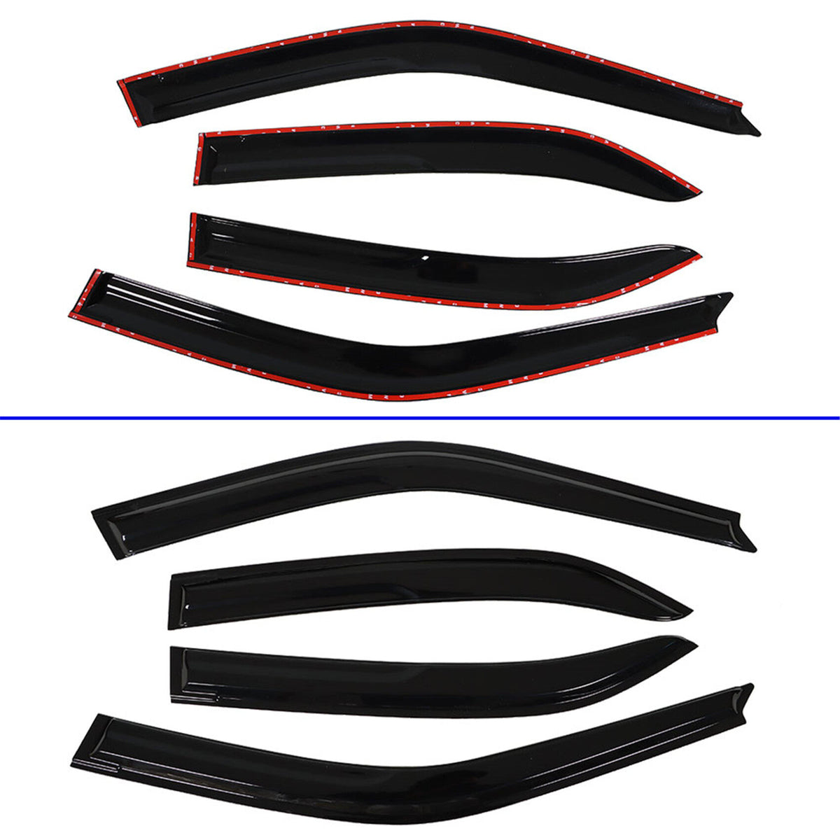 munirater Side Window Visor Vent Rain Guard Deflector Replacement for 1996-2000 Civic Sedan 4-Door