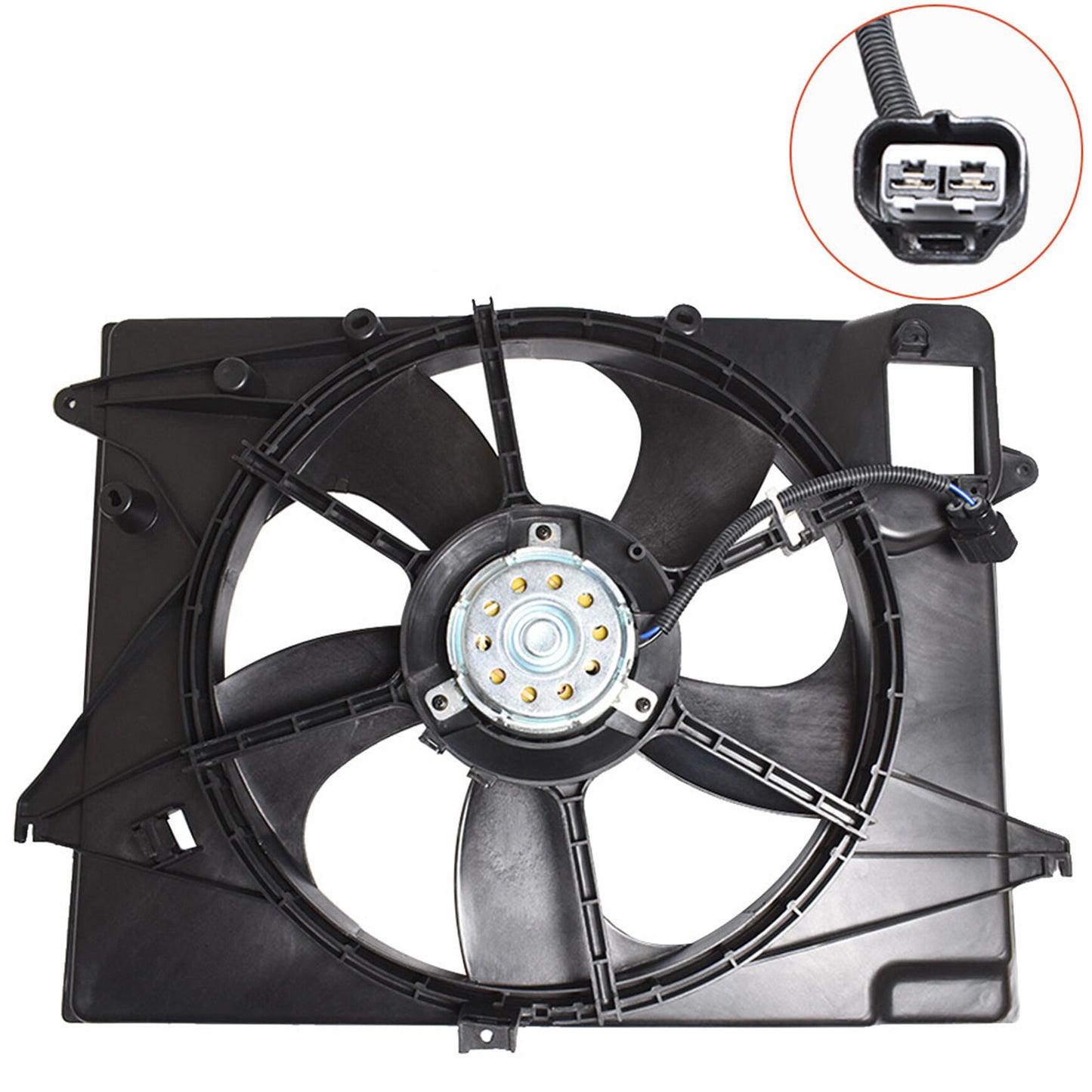 munirater Radiator Condenser Cooling Fan Replacement for 2015-2017 Hyundai Sonata 2.4L