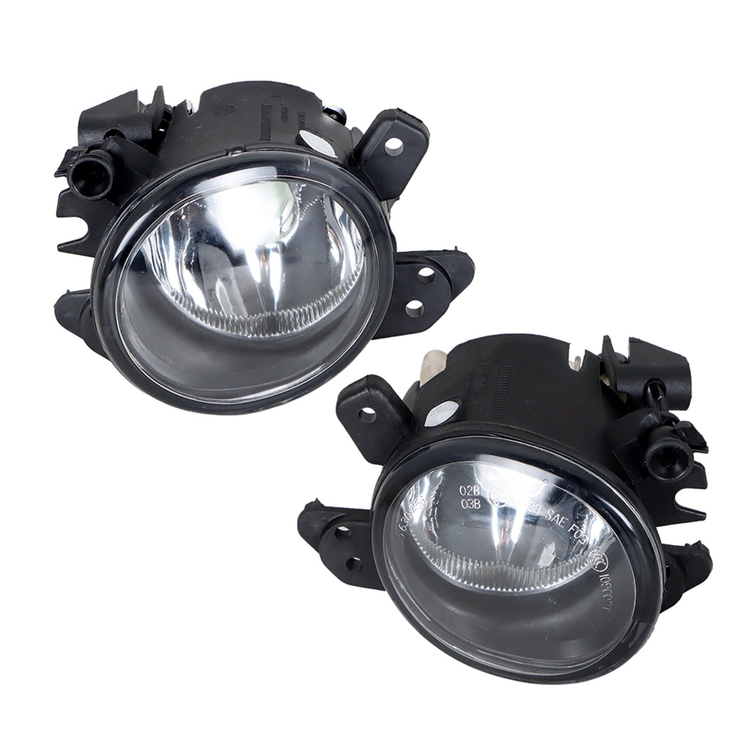 munirater 2-Pack Clear Lens Bumper Fog Light Lamp 2518200756 2518200856 Replacement for Mercedes 2006-2014