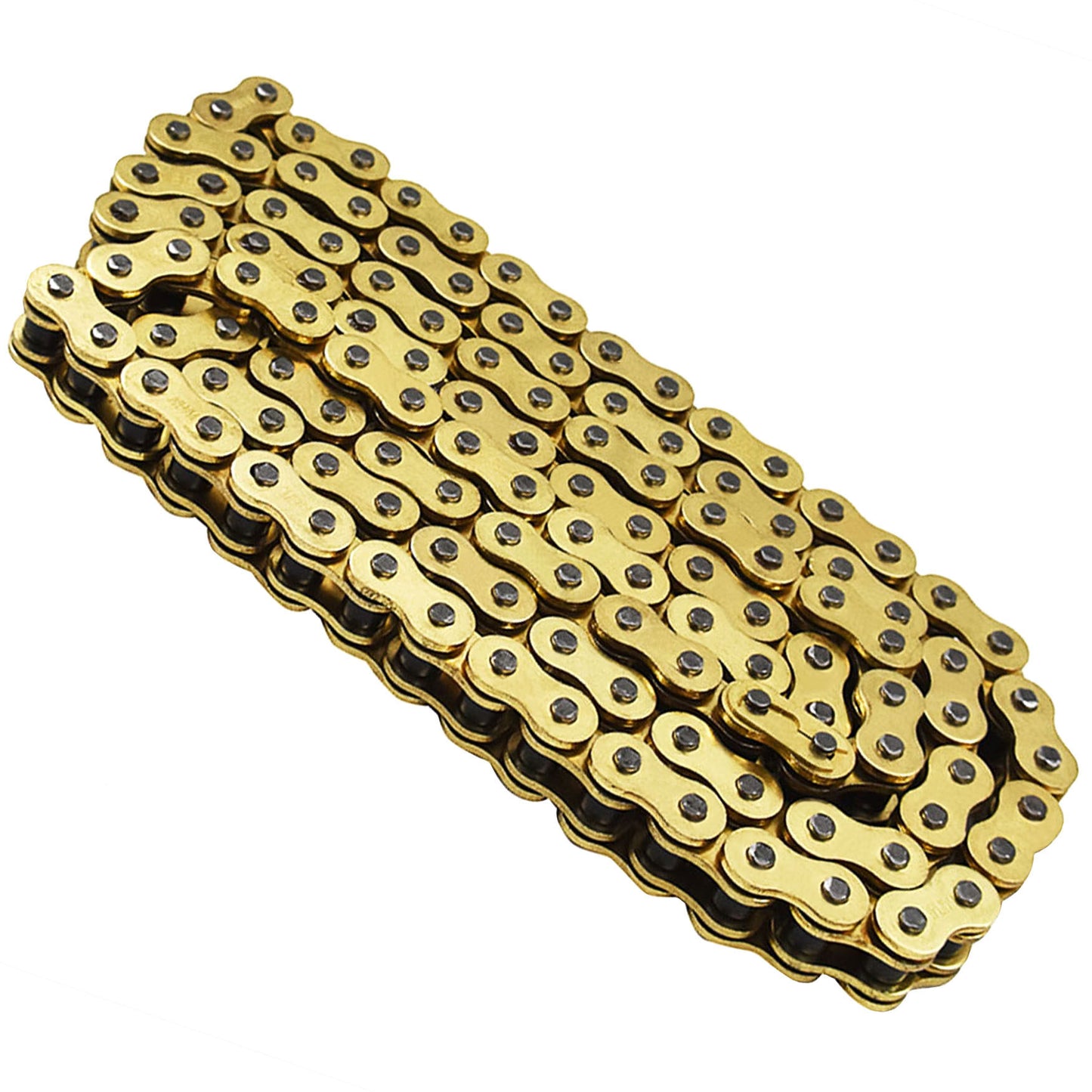 munirater 525 O-Ring Gold Drive Chain 120 Links Replacement for Honda Suzuki Kawasaki 525 x 120 with Masterlink