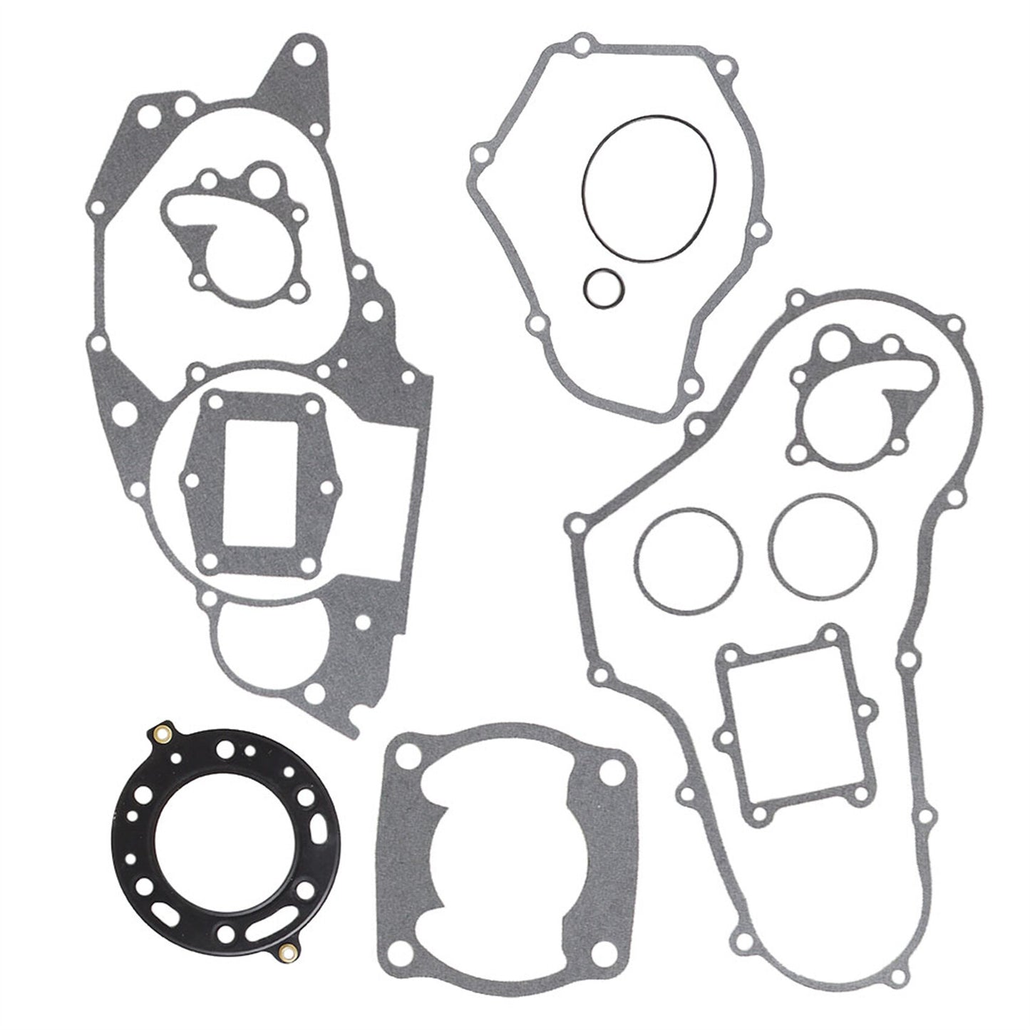 munirater Black Engine Gasket Complete Set Replacement for FourTrax TRX250R 1986 1987 1988 1989