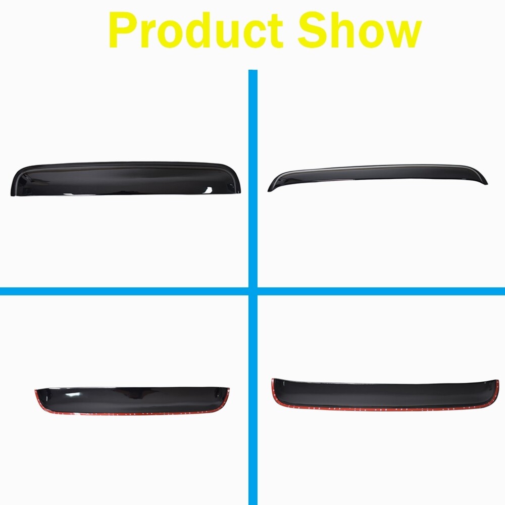 munirater Universal for Auto Moon Sunroof Wind Visor Guard Deflector Visor Black Replacement for 38 inch