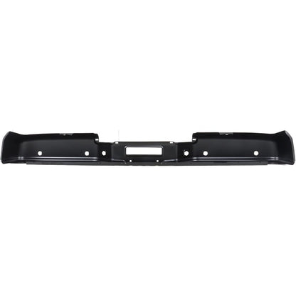Black Steel Rear Bumper Face Bar for Nissan Titan XE 2007-2010 / S 2011-2015, 850309FM0G