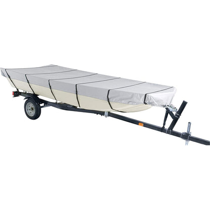 munirater 600D Boat Cover Heavy Duty Trailerable Replacement for Jon Boat 14Ft Long and Beam Width up to 70 Inch