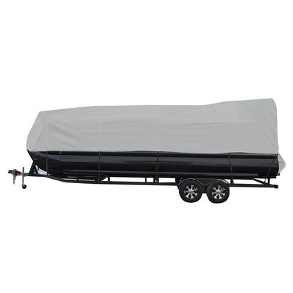 munirater Gray 21-24FT Trailerable Pontoon Boat Cover Heavy Duty Beam Fit Width to 102in