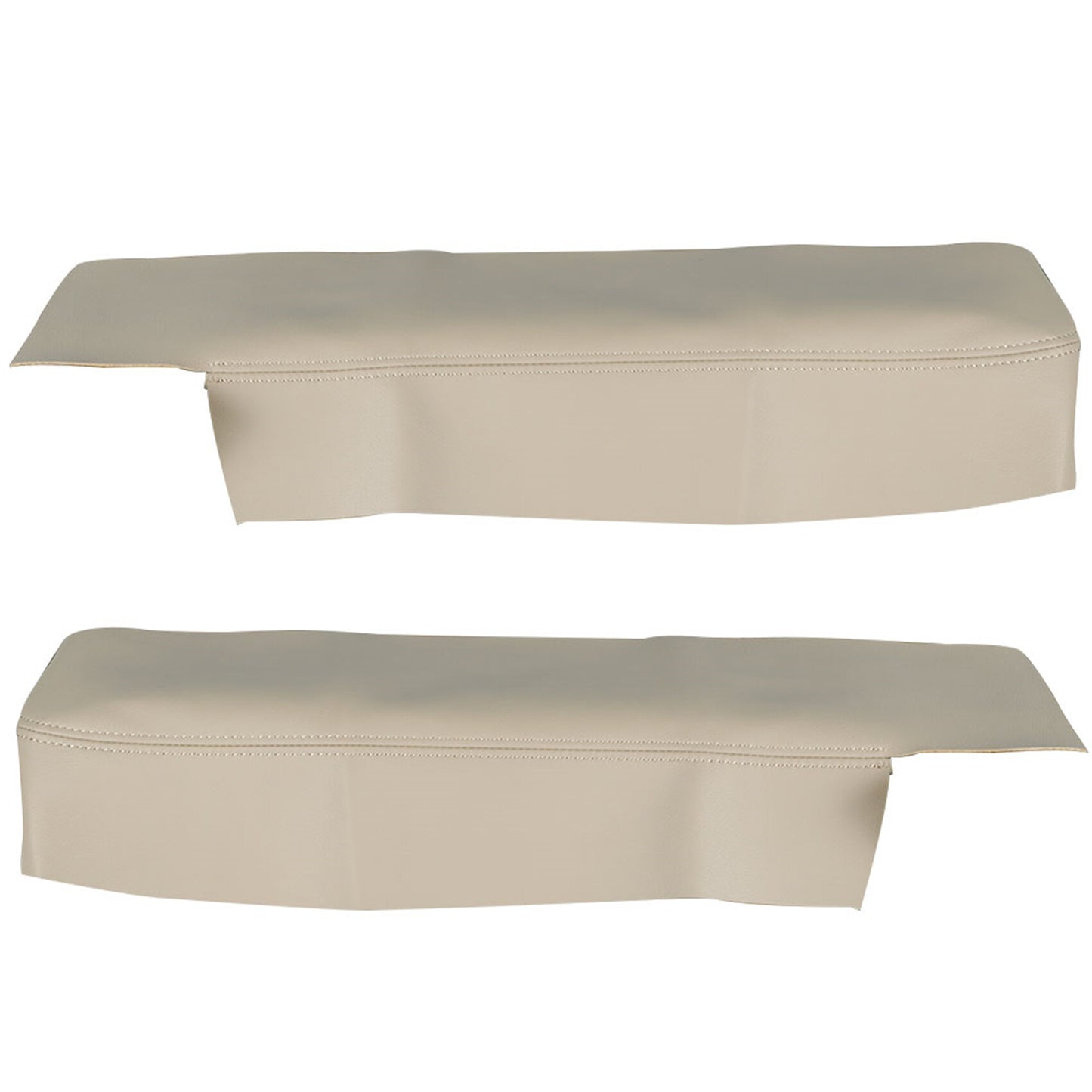 munirater 1 Pair Microfiber Leather Door Beige Armrest Cover Replacement for 2007-2012 CR-V