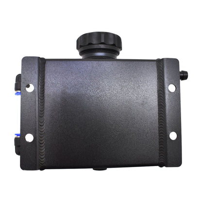 munirater 1L Coolant Overflow Expansion Tank Aluminum Radiator Coolant Reservoir Black