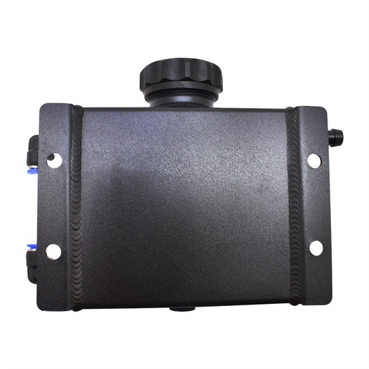 munirater 1L Coolant Overflow Expansion Tank Aluminum Radiator Coolant Reservoir Black