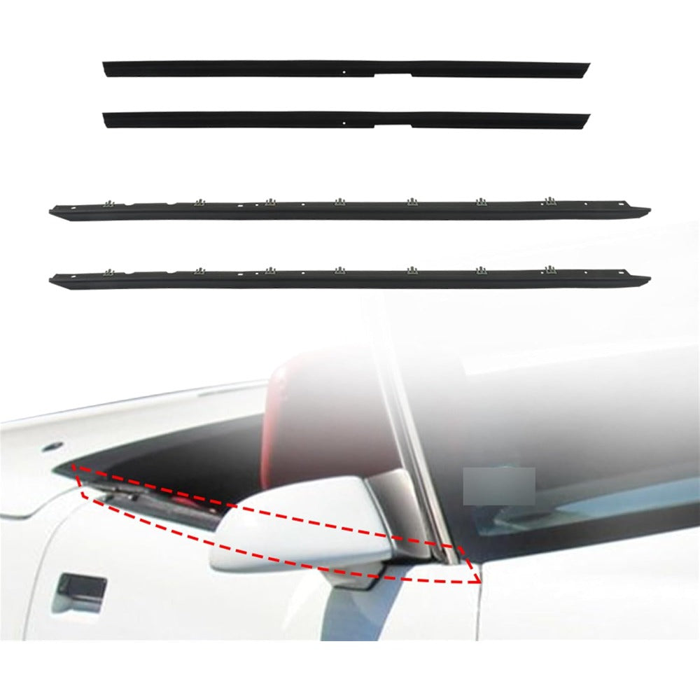 Window Sweep Weatherstrip Kit for 1984-1989 Chevrolet Corvette, 4-Piece