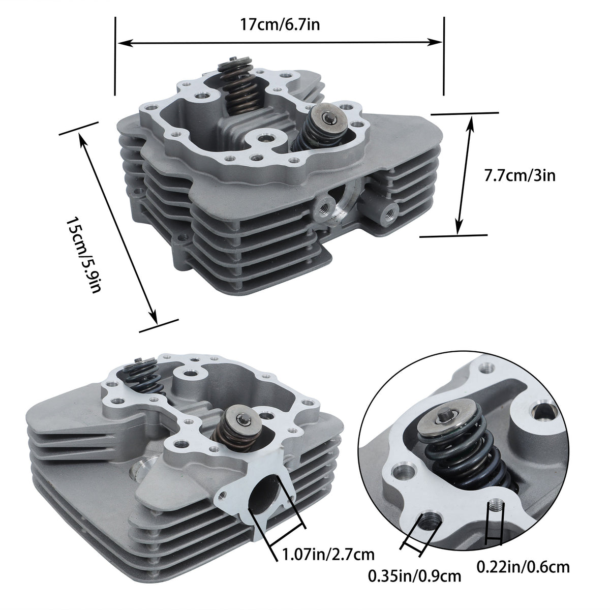 Cylinder Head for Honda Recon 250 TRX250EX & TRX250X - 12200-HM8-305