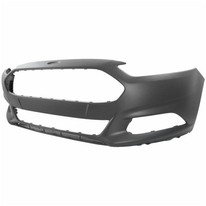 munirater Primered Front Bumper Cover Fascia Replacement for 2013-2016 Fusion with not Park Assist Sensor Holes