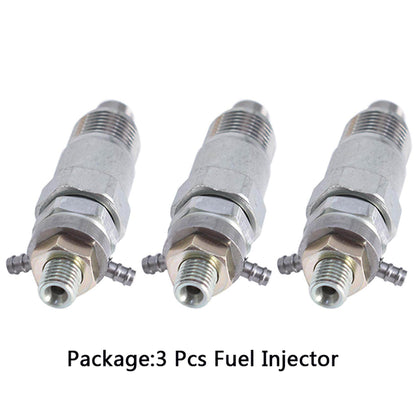 munirater 3-Pack Fuel Injectors Replacement for Kubota D750 D850 D950 D1302 D1402 V1702 V1902 15271-53020 15221-53000