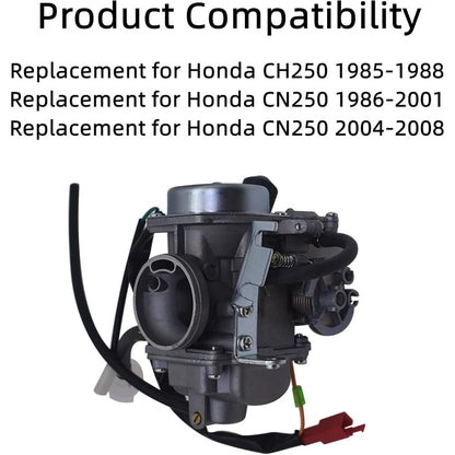 30mm Carburetor for Honda CH250 CN250 Scooters