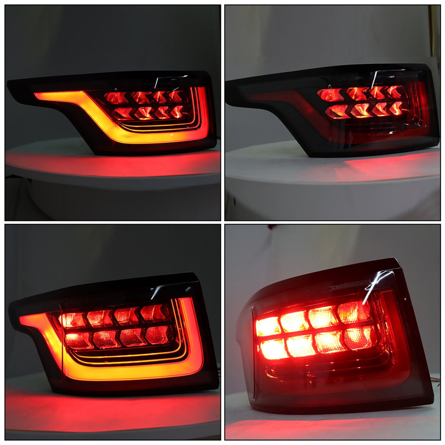 munirater Pair of Rear Left Right LED Tail Light Brake Lamp Assembly Replacement for 2014-2018 Land Rover Range Rover Sport Driver and Passenger Side