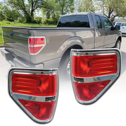 munirater Tail Lights Brake Lamps Assembly For 2009-2014 Ford F150 F-150 Left + Right Side