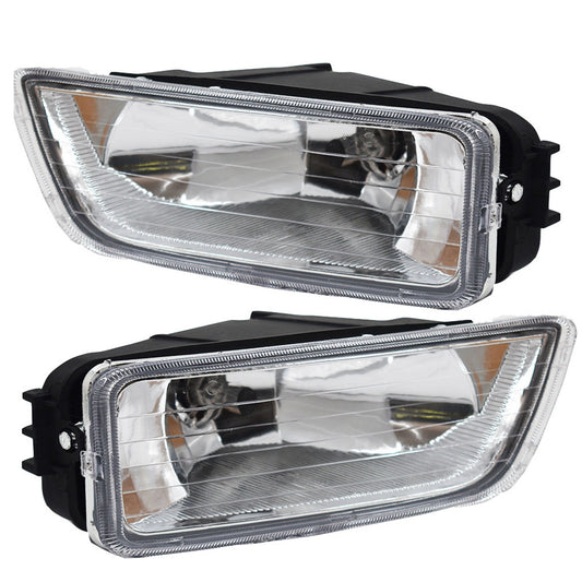 munirater 1 Pair of Clear Bumper Driving Fog Lights Assembly Left & Right Side Replacement for 2003-2007 Honda Accord 4-Door Sedan