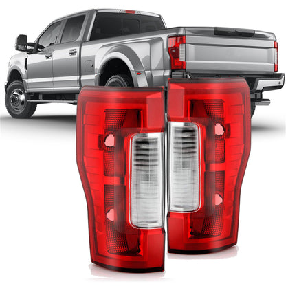 munirater 2-Pack Tail Lights Assembly Brake Lamps Driver and Passenger Side w/o Blind Spot Replacement for 2017-2019 F250 F350