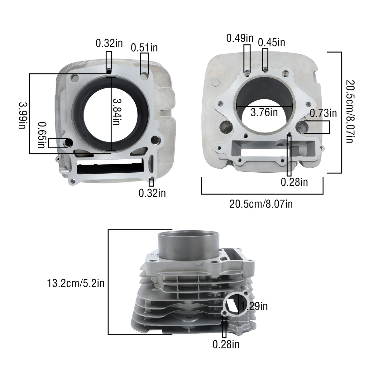 Cylinder Piston & Gasket Kit for Yamaha Grizzly 600 YFM600 & XT600