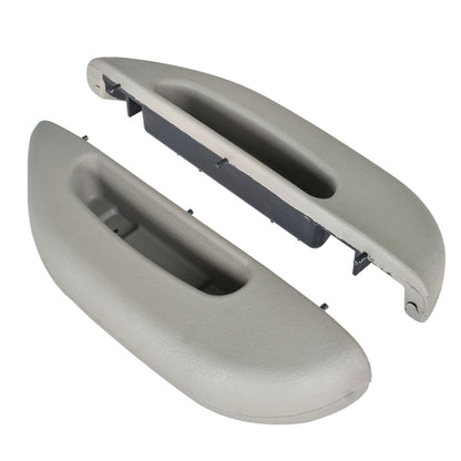 munirater Front Left & Right Side Gray Inner Door Armrest Pull Handle Cover Replacement for 1996-2002 Express Savana Van 12376629 12376630