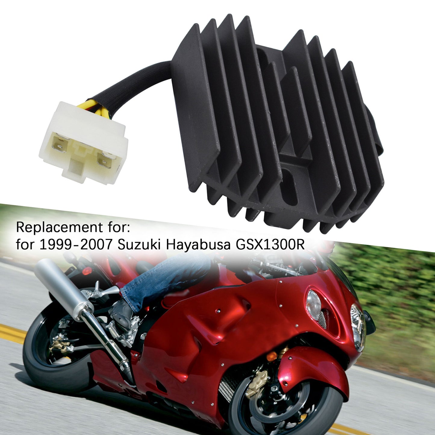 munirater Regulator Rectifier Replacement for Motorcycle GSX-R1300 1999 2000 2001 2002 2003 2004 2005 2006 2007