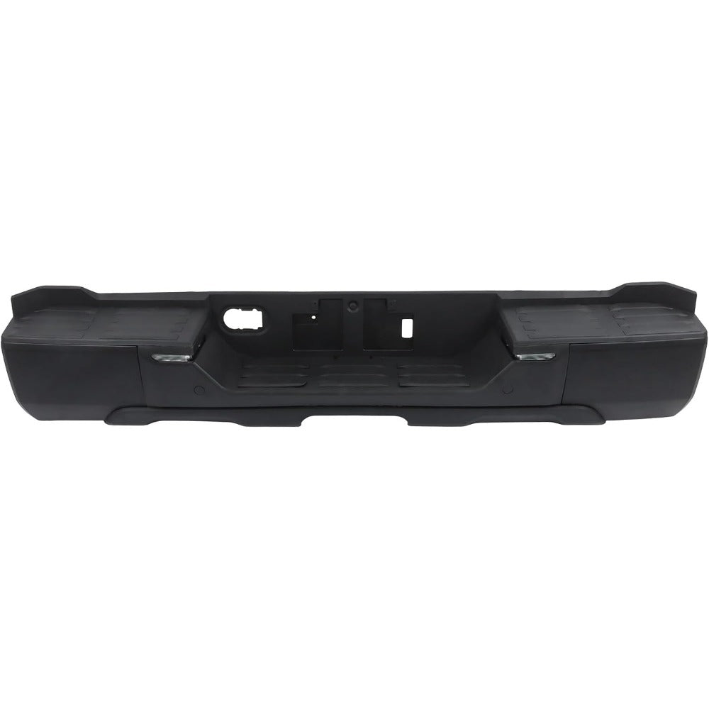Black Rear Step Bumper for Toyota Tundra 2022-2024, without Sensor Holes, TO1103139