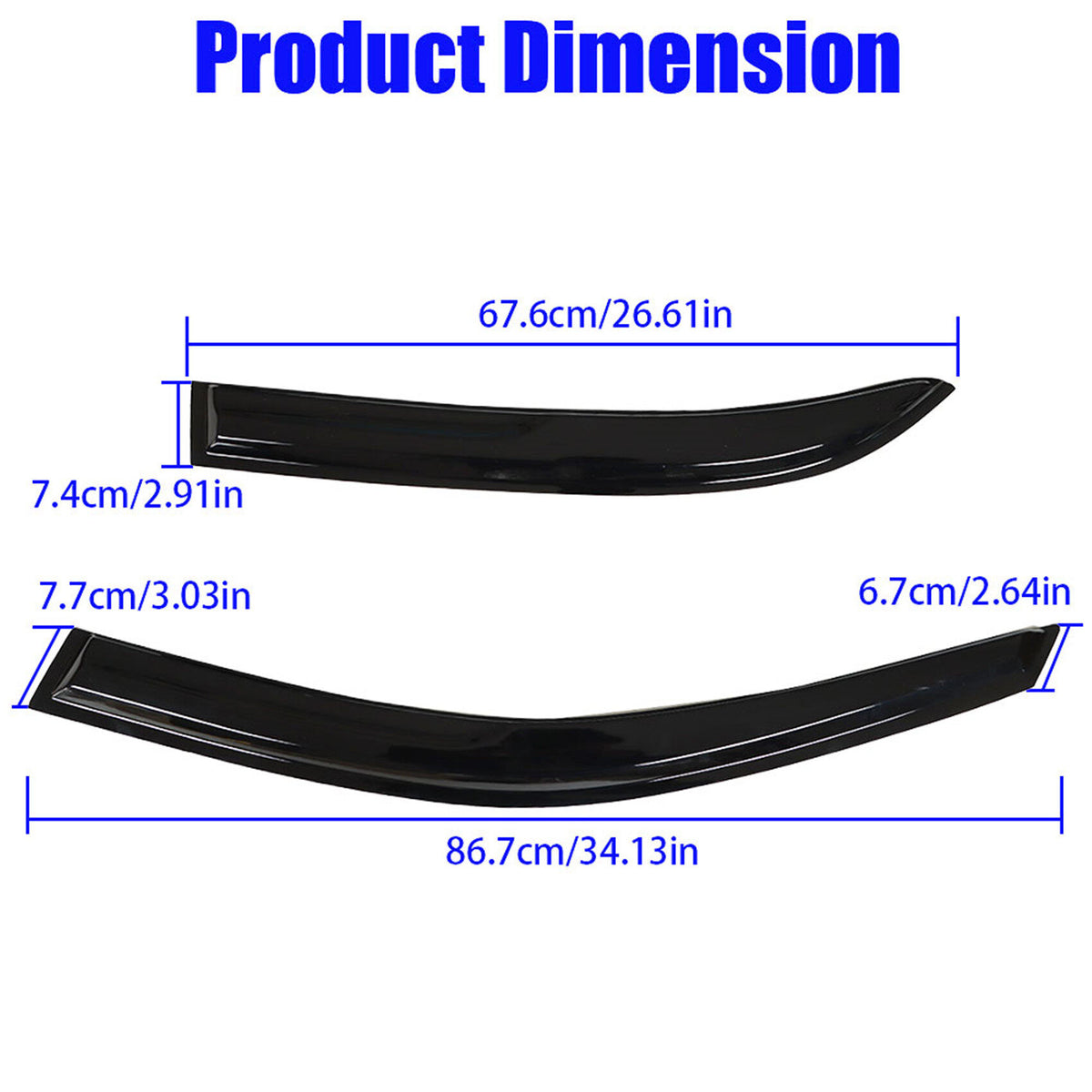 munirater Side Window Visor Vent Rain Guard Deflector Replacement for 1998-2002 Toyota Corolla Sedan