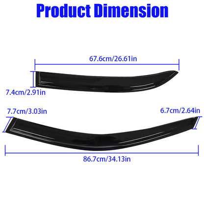 munirater Side Window Visor Vent Rain Guard Deflector Replacement for 1998-2002 Toyota Corolla Sedan