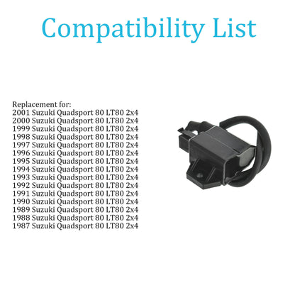 munirater CDI Unit Ignition Coil Assembly Replacement for 1987-2001 Suzuki lt80 lt 80 Quadsport