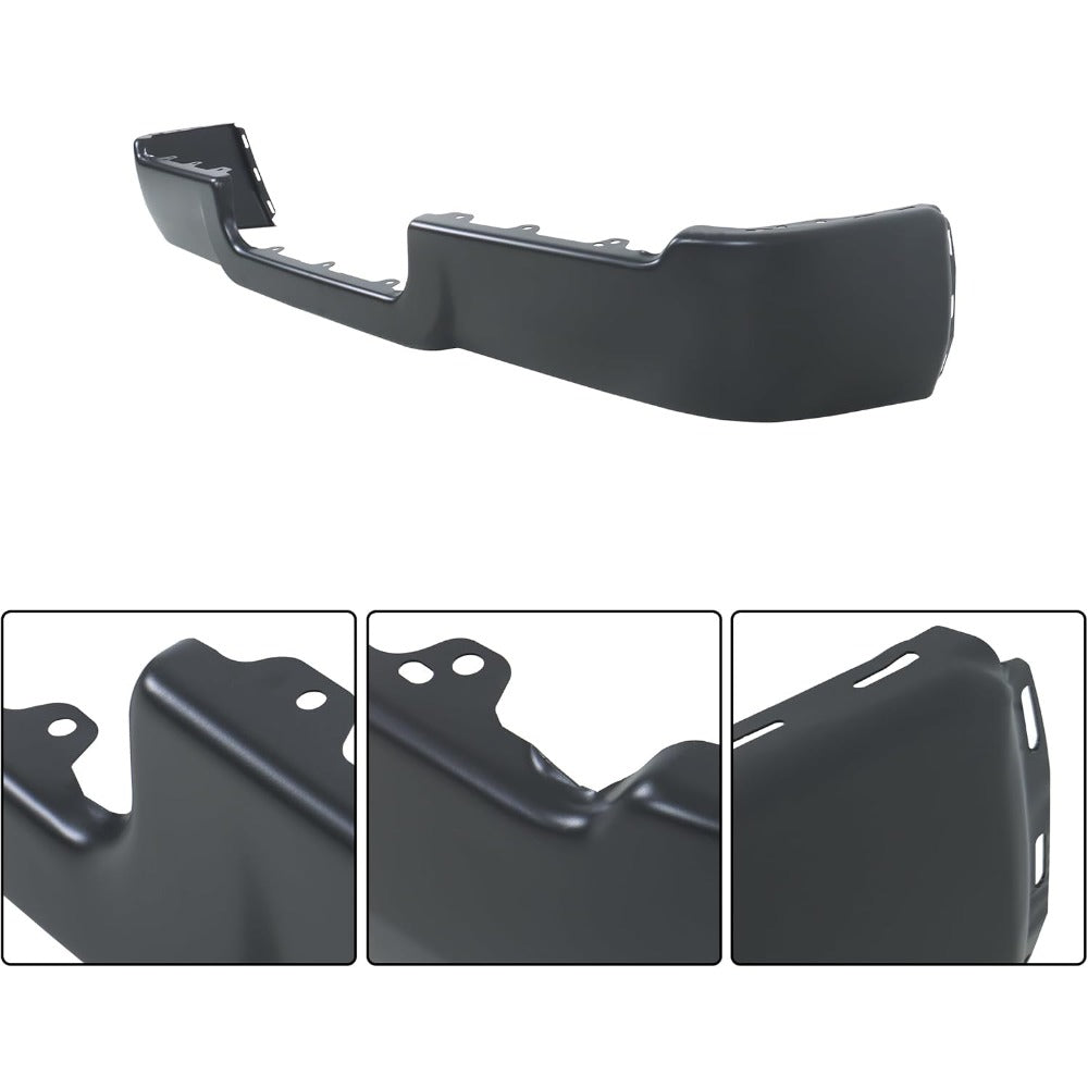 Primed Black Rear Bumper Face Bar and Step Pad Kit for Ram 2500 / 3500 2019-2024
