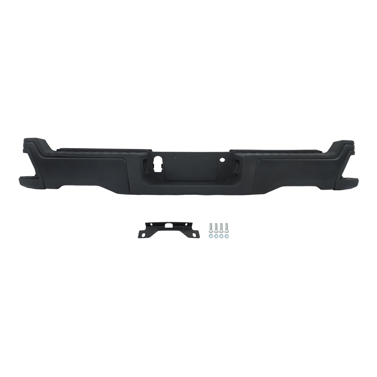Black Steel Rear Bumper Assembly Replacement for F250 F350