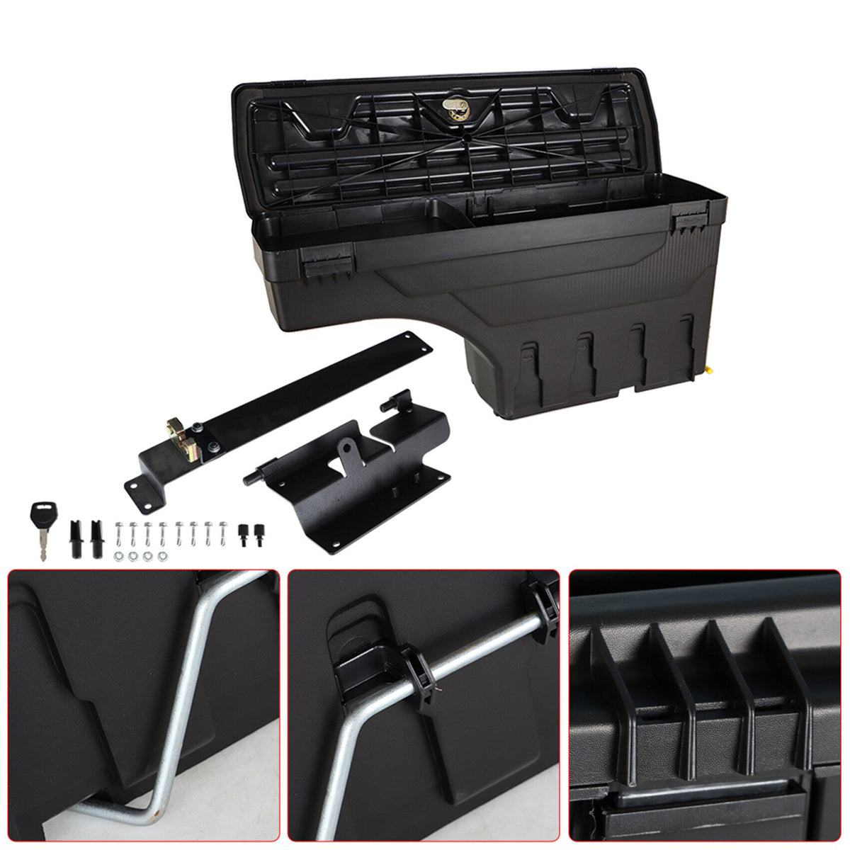 munirater Truck Bed Storage Box Case Lockable Toolbox Replacement for 2015-2021 Colorado/Canyon, 2 Pack Right Passenger Side&Left Driver Side SC103D