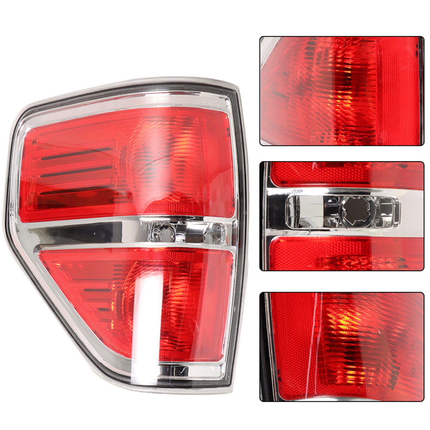 munirater LH Tail Light Assembly Replacement for 2009-2014 F150 F-150, Replaces Tail Light Rear Brake Lamp Driver Side BL3Z13405B, FO2818143