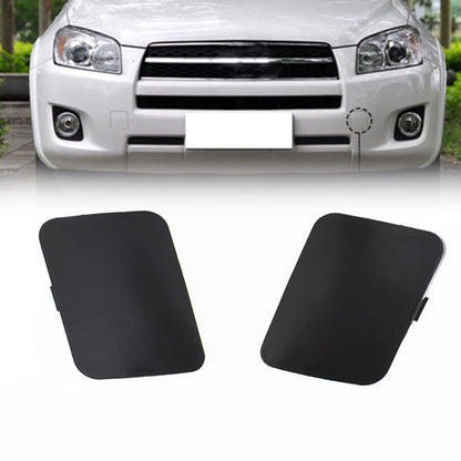 munirater Pack of 2 Front Bumper Driver and Passenger Side Tow Hook Eye Cover Cap 2 PCS Front Left & Right Replacement for 2006 2007 RAV4