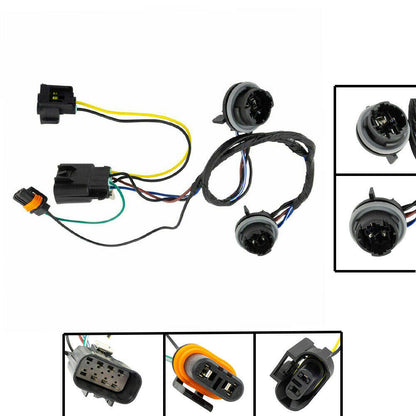 munirater Headlight Wiring Harness Replacement for 2007-13 Silverado 2500 HD 15841609 25962806