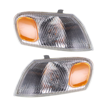 munirater Pair of Park Signal Corner Marker Lights Replacement for 1998-2000 Toyota Corolla Driver & Passenger Side Turn Signal Lights TO2520150, TO2521150, 81510-02040, 81520-02040