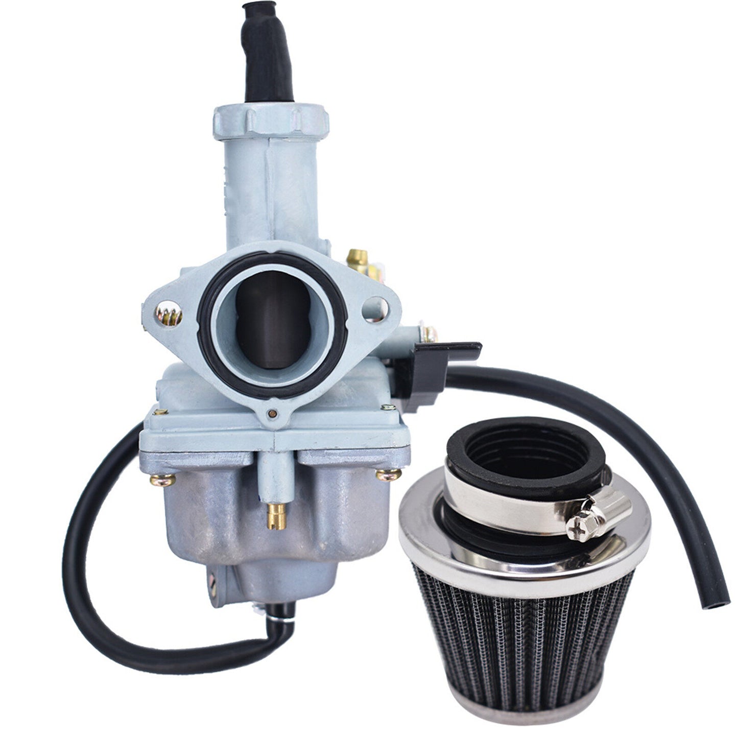 munirater Carburetor Carb with Air Filter Replacement for Honda CB125 CB125S CG125 XL100S XR100 XR100R