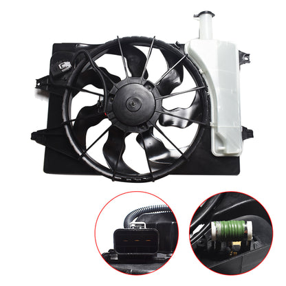 munirater Radiator Condenser Cooling Fan Assembly Replacement for 2017-2018 Elantra Sedan