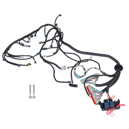munirater Standalone Wiring Harness with Mechanical Throttle Body and 4L60E (DBC) Replacement for 4.8 5.3 6.0 GM LS Swap Vortec 1999-2003
