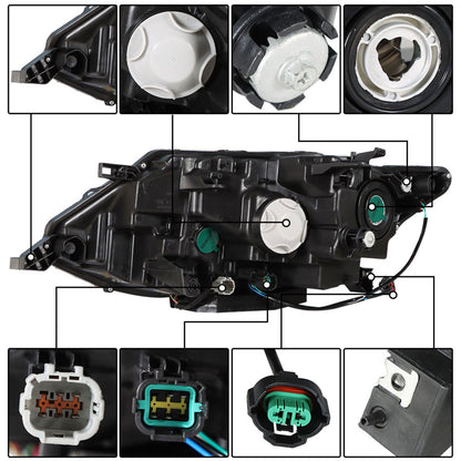 munirater Right Side Headlight Halogen RH Headlamp Assembly Replacement for Rogue 2017 2018 2019 S / SL / SV