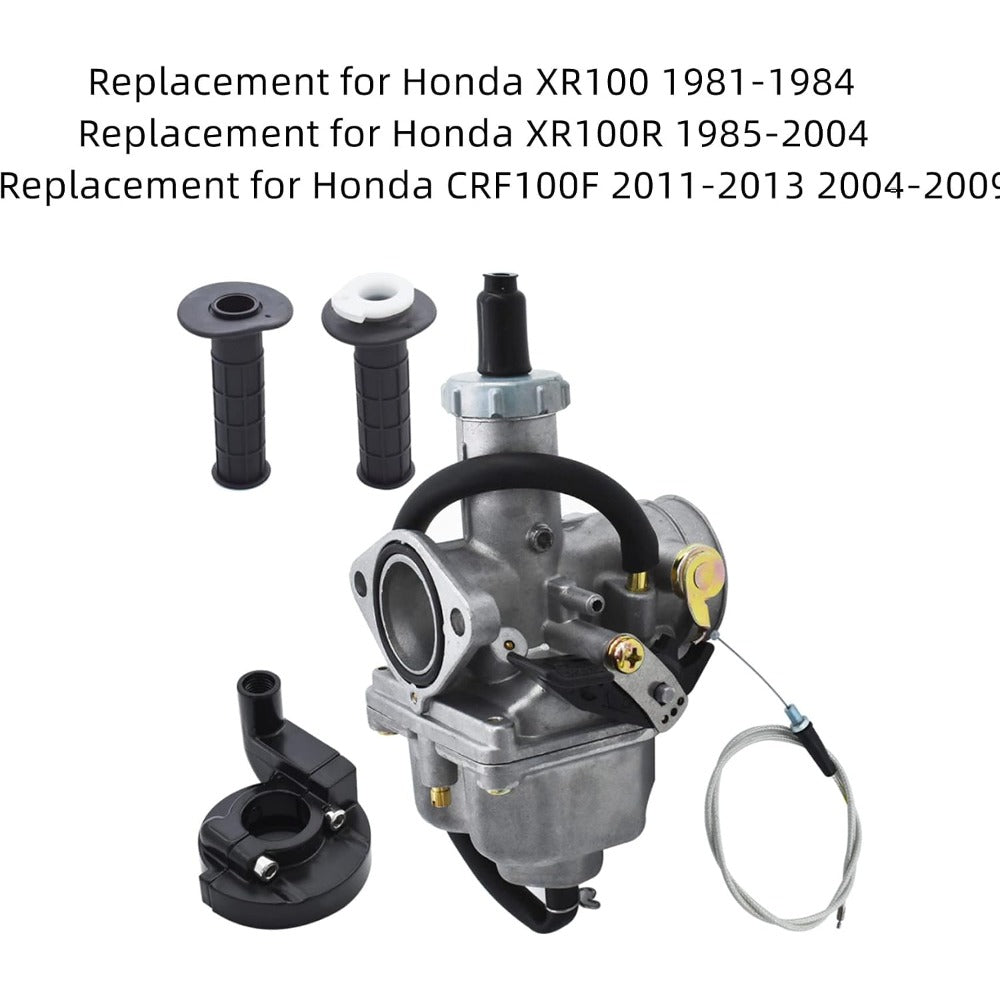 PZ26 26mm Carburetor with Throttle Cable and Grips for Honda XR100 XR100R CRF100F