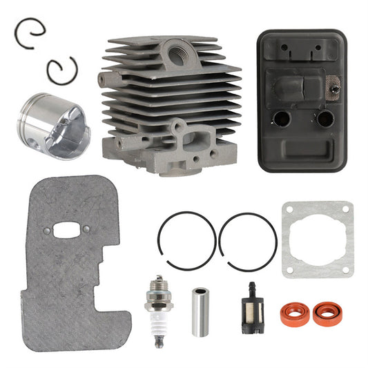 munirater 34MM Cylinder Piston Kit Replacement for FS75 FS80 FS85 4137-140-0603 4137-020-1202 4137-020-1201 with Exhaust Muffler Kit