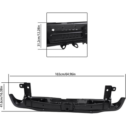 Black Steel Rear Step Bumper for Ford Ranger 2019-2023, FO1103225
