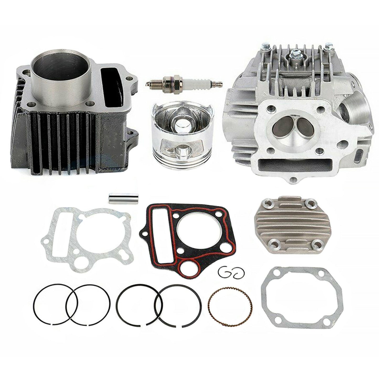 munirater Big Bore Cylinder Head Piston Gasket Top End Kit Replacement for CRF70 ATC70 XR70 TRX70 Bore Size 47mm