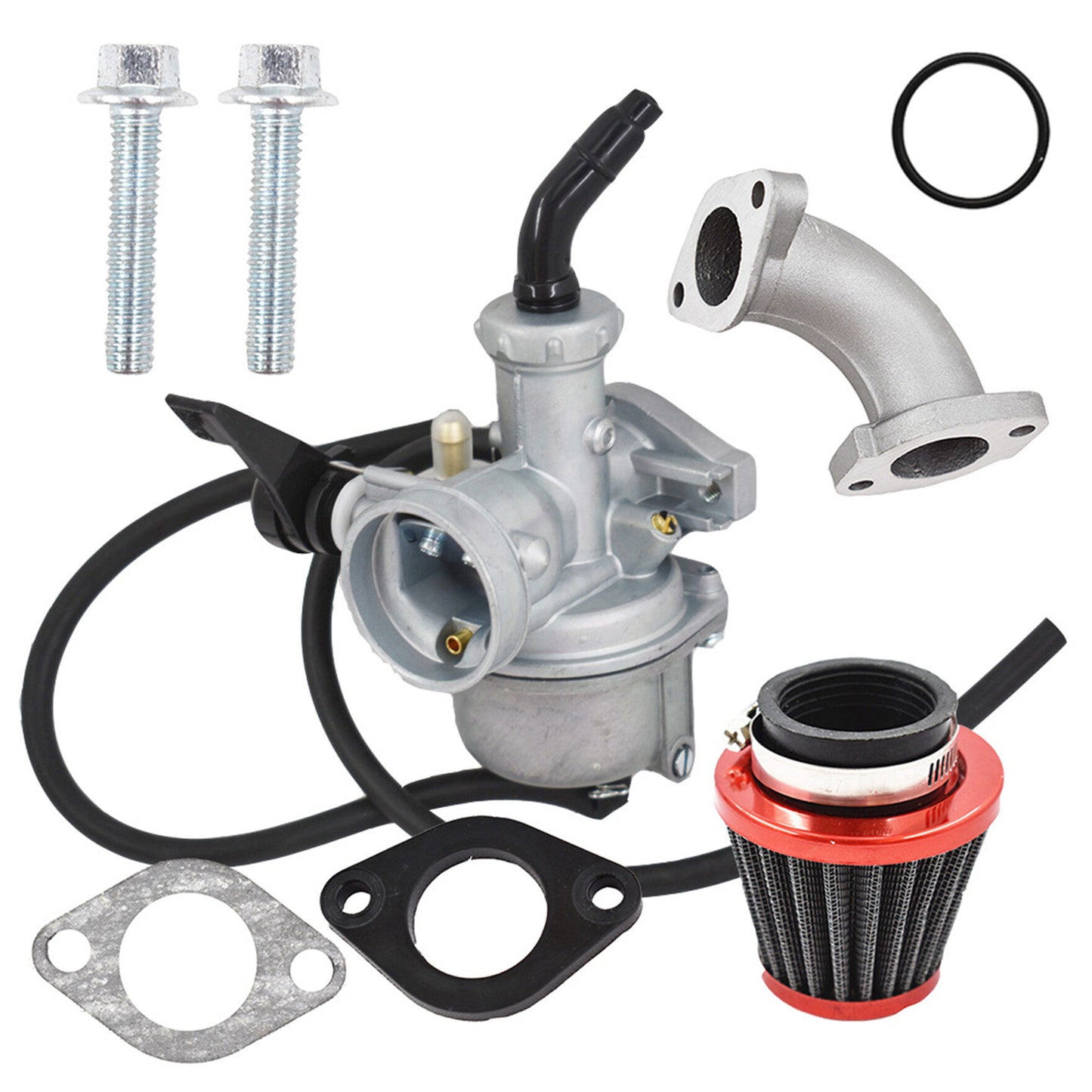 munirater 48mm Carburetor & Intake Air Filter For Honda CRF70F 2004 2005 2006-09 2011-12