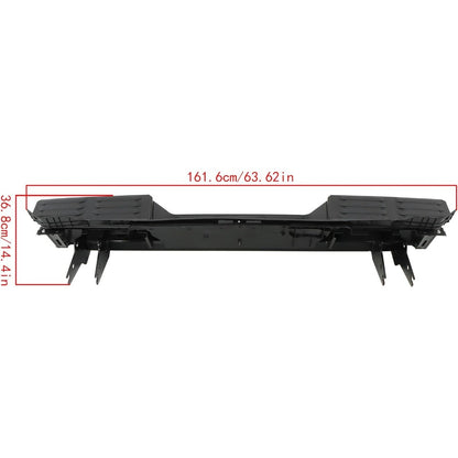 Black Rear Step Bumper for Toyota Tundra 2022-2024, with Sensor Holes, without Tow Hitch, TO1103140