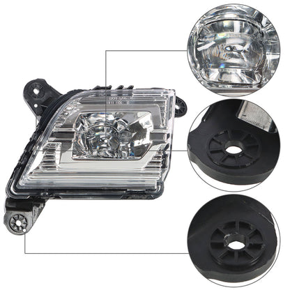 munirater LED Fog Lights Kit Replacement for 2019 2020 2021 Silverado 1500 with Clear Lens, Switch, Harness, Relay