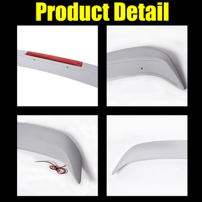 munirater Trunk Spoiler Wing Styling Kit with LED Replacement for 2013 2014 2015 Altima 4dr Factory Style