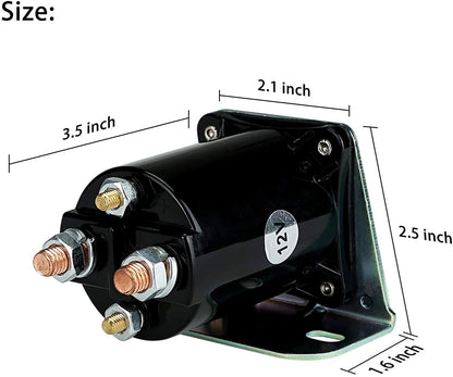 munirater 12V 200A 4 Terminal Heavy Duty Solenoid Replacement for Yamaha G8 G9 G11 G14 G16 G20 Gas 1985 - Up 4 - Cycle Models JF2 - H1950-00