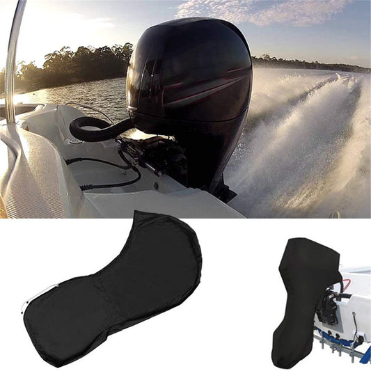 munirater Outboard Boat Motor Cover with 600D Heavy Duty Oxford Fabric + Extra Coating Outboard Engine Covers Replacement for 100-150 HP Motors